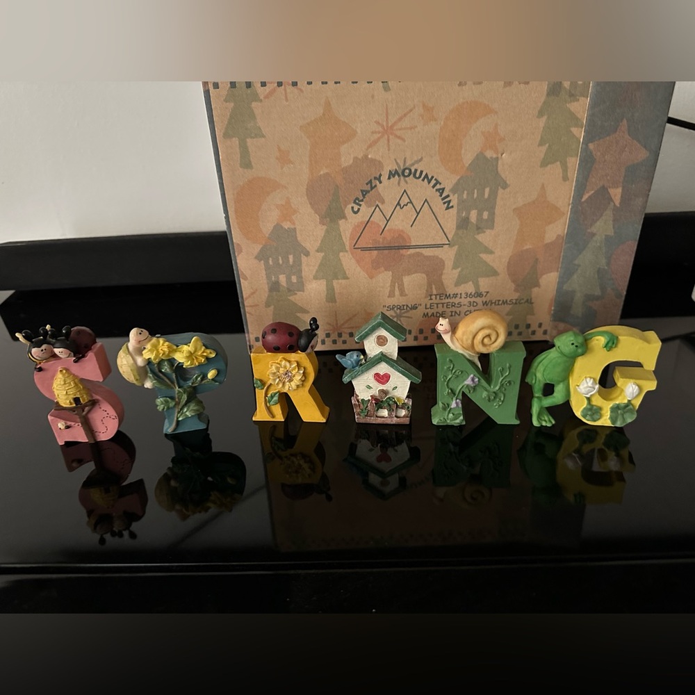 Vintage Crazy Mountain Spring Decorative Letter Set - 3” letters